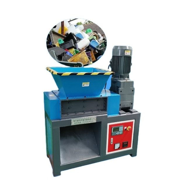 mini waste plastic shredder machine double shaft shredder for sale