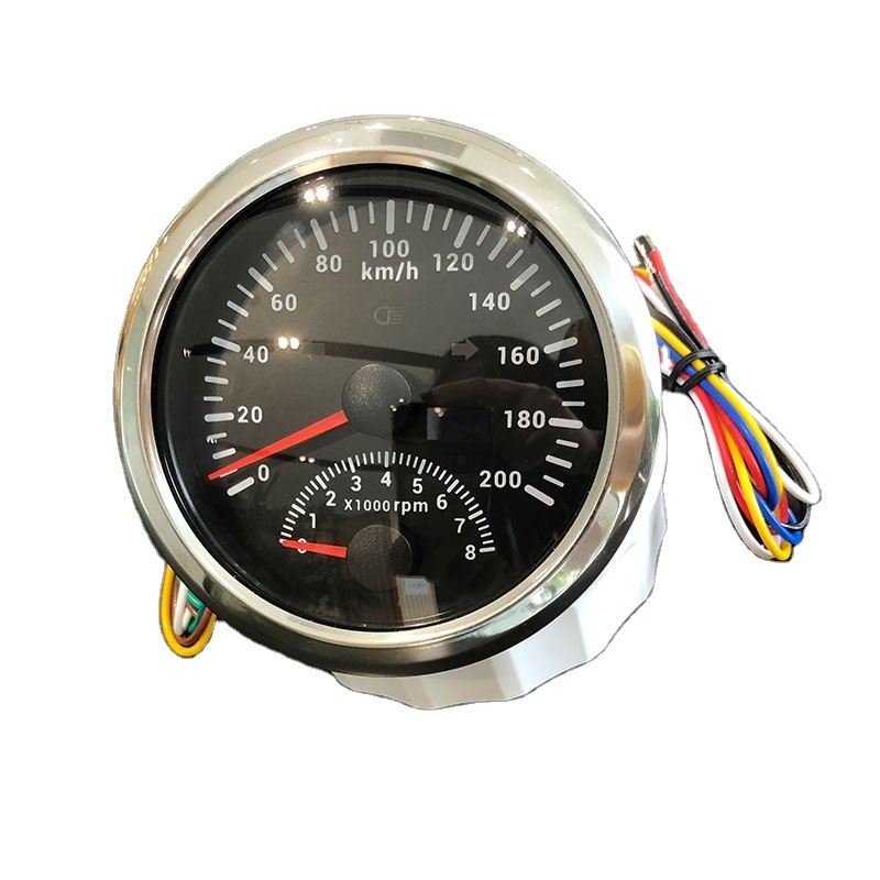 Warranted MPH GPS Speedometer with Tachometer 2 in 1 Odometer 200KM For Car Motorcycle Tractor Truck With Backlight 85mm 12V/24V