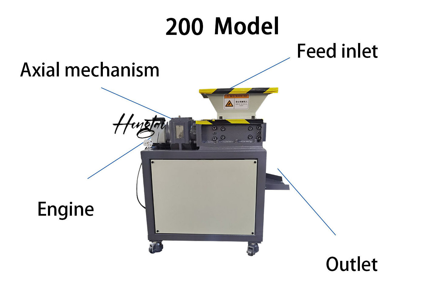 Mini Double Shaft Garbage Scrap Crusher Shredder 200Model Metal Small Plastic Shredder Machine