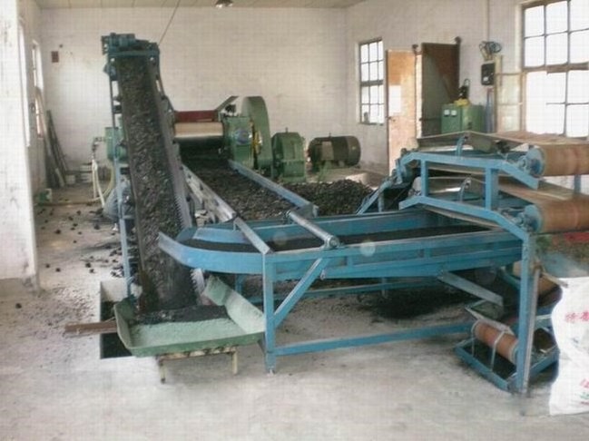 used tire sidewall cutter / tyre cutting recycling line machine