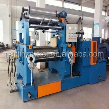 rubber sheeting lab two roller/rolling open mixing mill machine