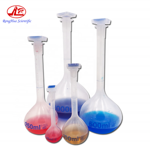 Laboratory multiple specifications PP material round plastic measuring volumetric flasks