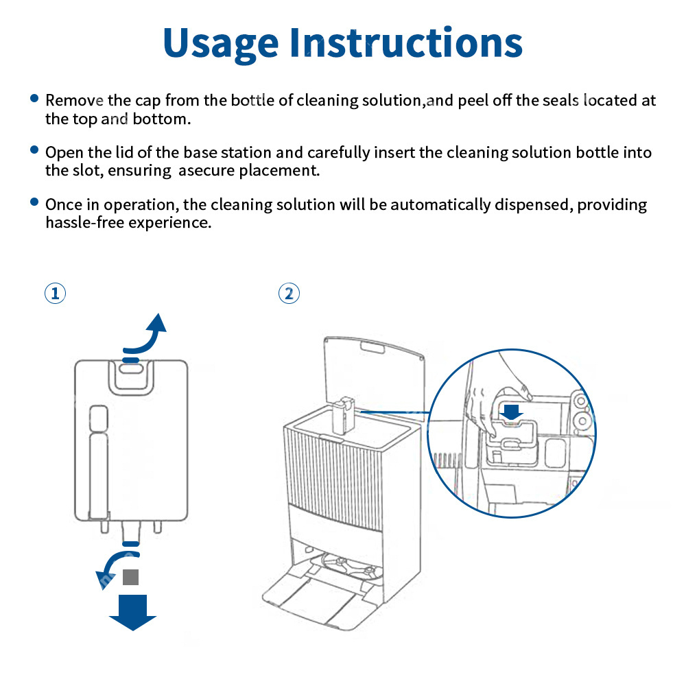 Multi-Surface Floor Cleaner Floor Cleaning Solution Cleaning Fluid Fit For Dreame X10 / Pro / Ultra/ X20pro plus / L20 Ultra