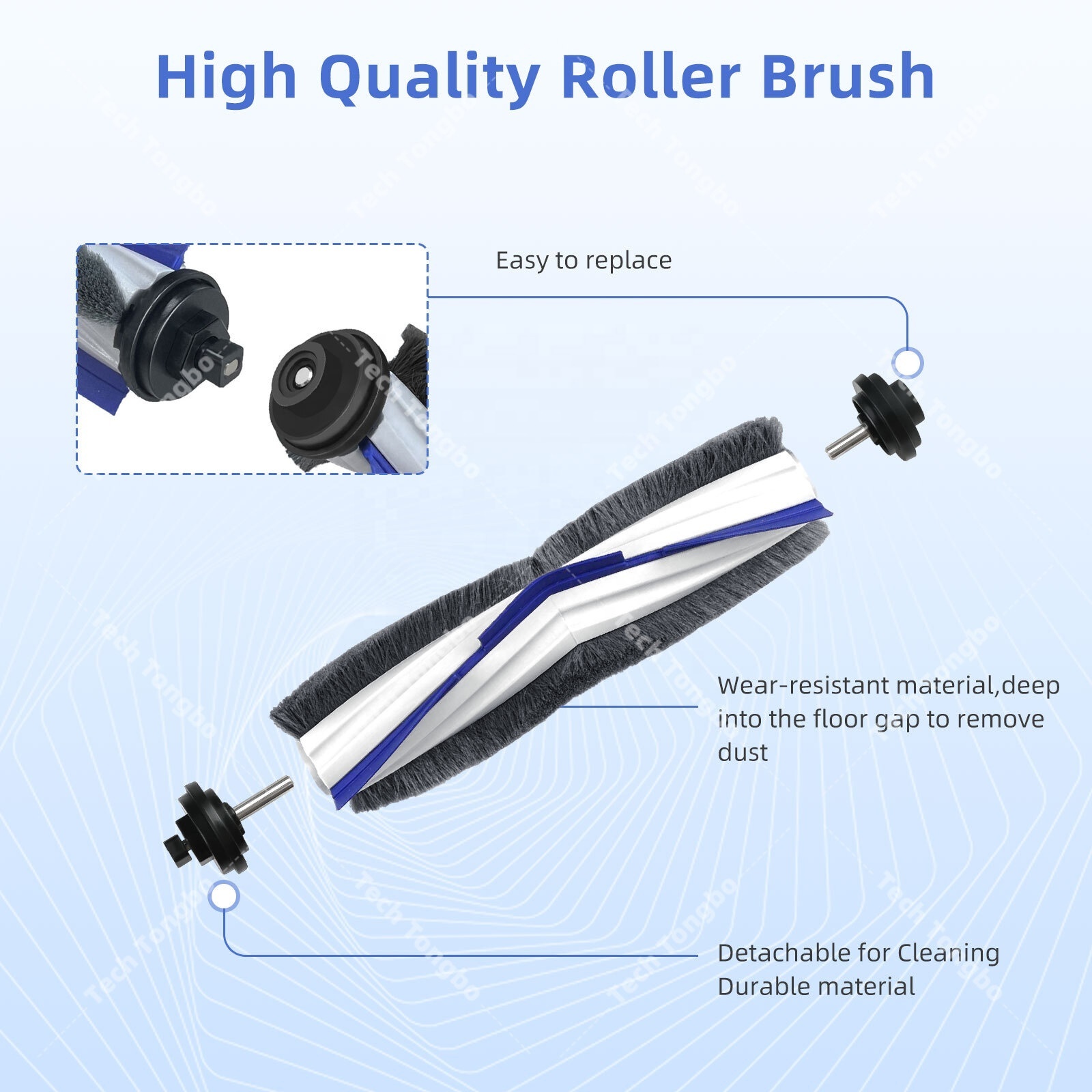 Kit Fit For Rowentas Tefal 60 RR7427 RR7447 RG7447 Roller Spin Brush Hepa Filter Mop Cloth Robotic Vacuum Cleaner Parts