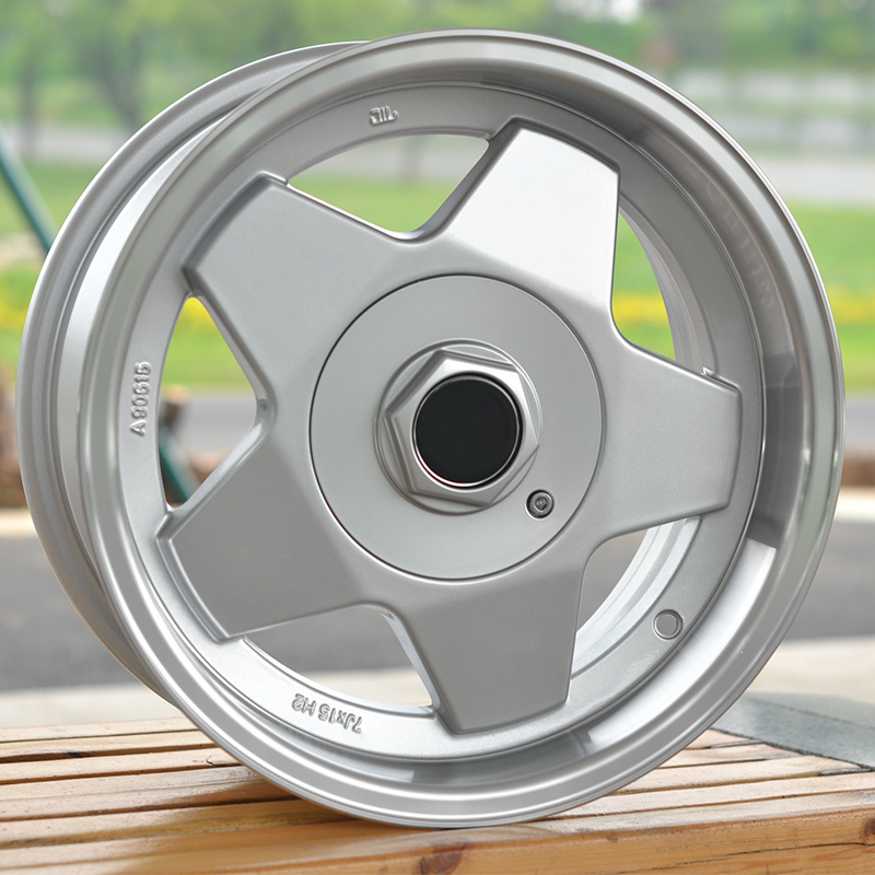 concave mesh wheels 15 inches 4x1004x114.3,cb:67.1 Spot alloy car wheels,design deep dish 5 Split Spoke