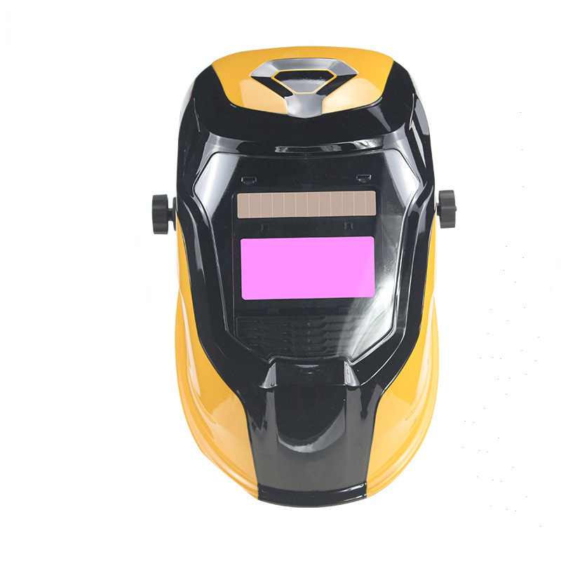 Fashion Jaguar 850E Yellow Welding Helmet for MIG MMA TIG Welder's Soldering Work Automatic Darkening Solar Powered Helmet