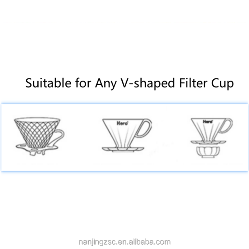 SIYUE seal cone coffee filters paper disposable for pour over coffee filter eco friendly v 60 coffee filter paper 175