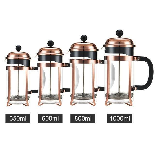 SIYUE  glass Coffee Tea Sets  french coffee presses Plastic Black Heat-resistant Borosilicate french coffee maker 9606