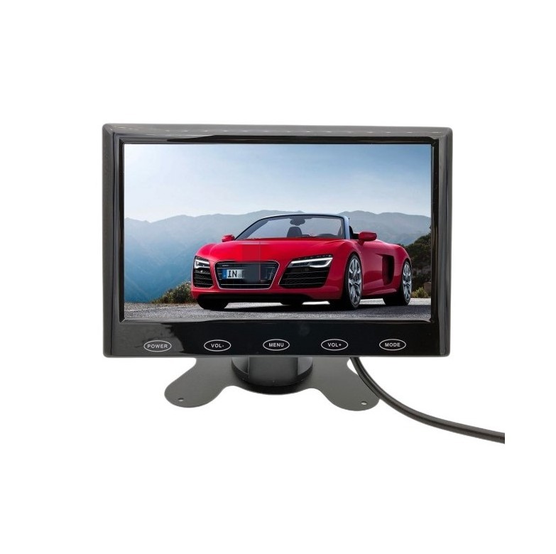 New design Black 7 inch lcd display can bus monitor headrest  car amoled monitor