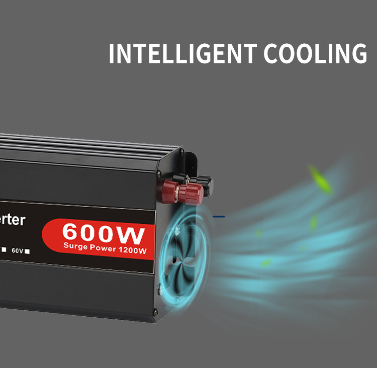 High performance car lighter inverter 12v dc to ac inverter 600 watt power inverter