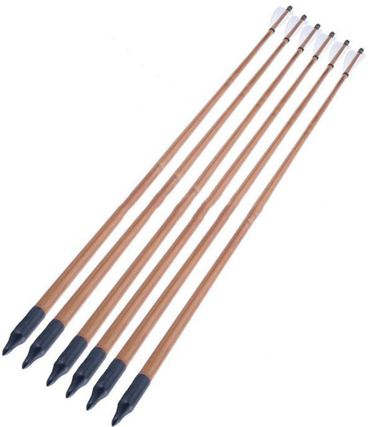 Traditional Bow Bamboo Arrows Turkey Feathers Bamboo Arrows For Sale