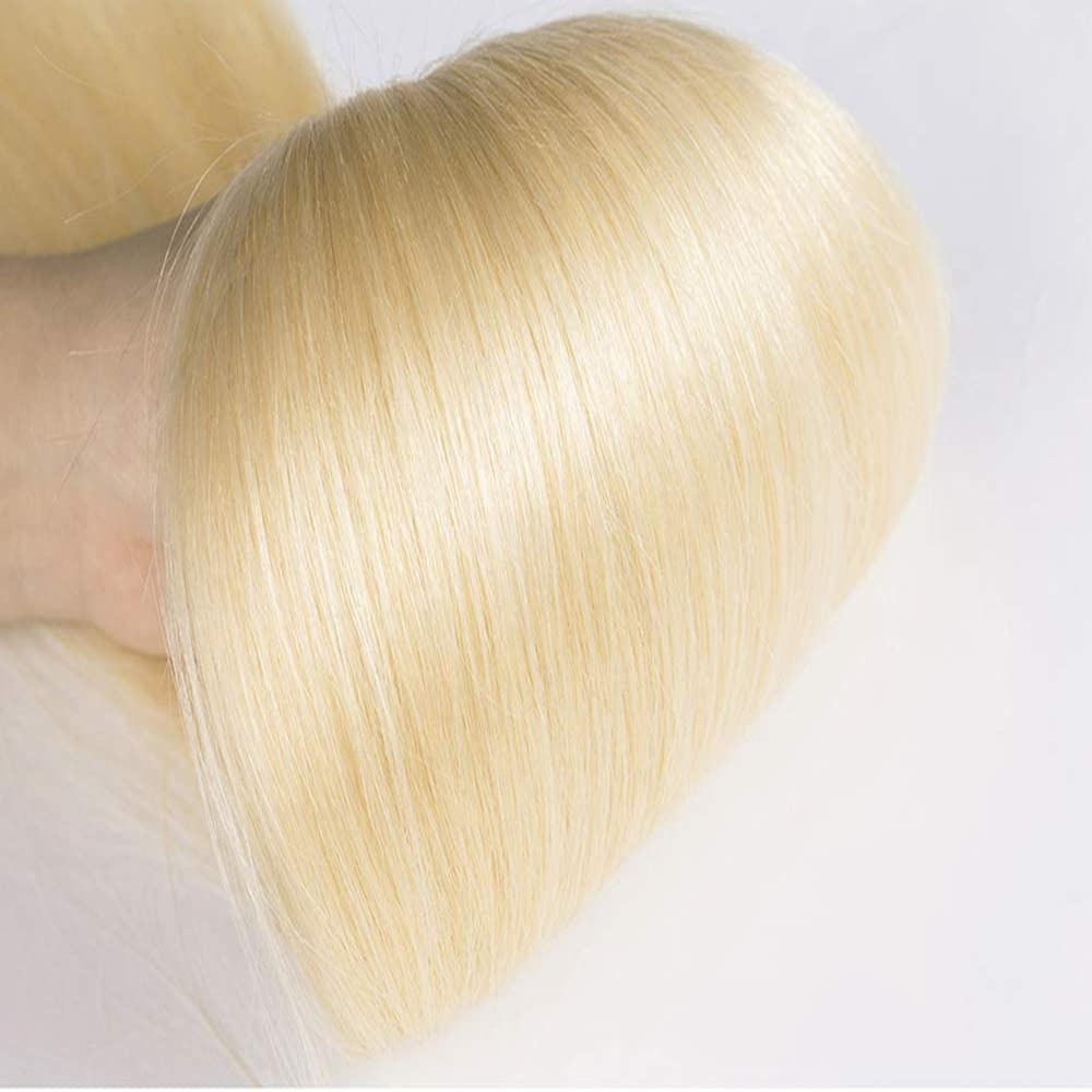 613 Blonde Human Hair Bundles Cuticle Aligned Wholesale Brazilian Human Hair Bundles Raw Mink Virgin Hair Vendors 10-40 Inch