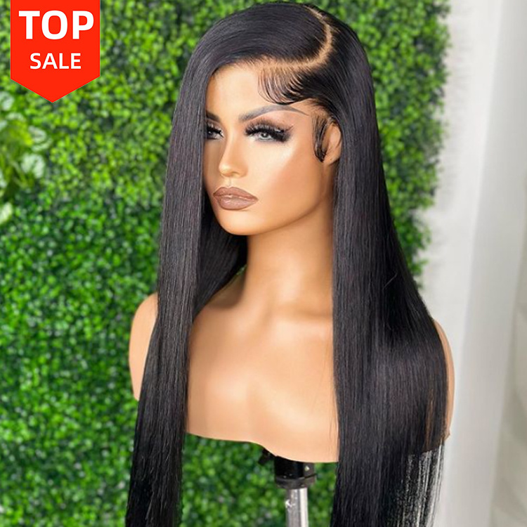 Natural Human Hair 13x4 Lace Front Frontal Wig for Black  White Women Brazilian Human Hair Wigs for Sale 13*4 Lace Front Wig