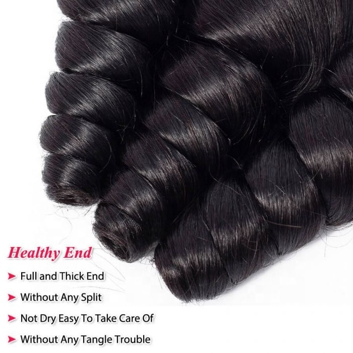 Natural Cuticle Aligned Loose Deep Wave Human Hair Extensions New Arrival 50Inch Raw Burmese Curly Cambodian Raw Hair Bundles