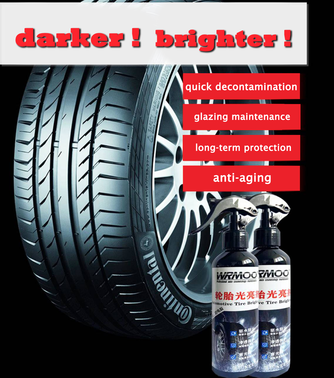 High Quality Tire Gloss Restoring tire shine for RTS