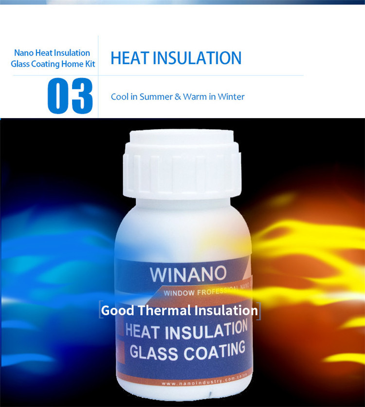 Roller Heat Insulation Nano Liquid Glass Coating For Building Glasses