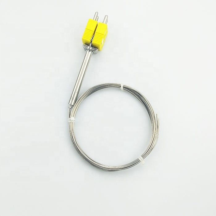 Industrial furnaces temperature sensor double elements J type MI cable thermocouples