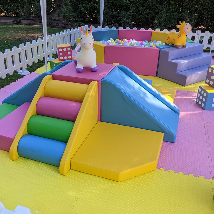 Popular Vinyl foam soft play ground for kids birthday party amusement  number soft play toddler indoor small soft play equipment