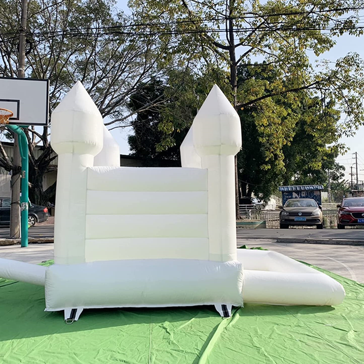 Amazing Quality white PVC cheap inflatable bouncing castle wedding birthday Party kids adult white castle bounce house 16x16