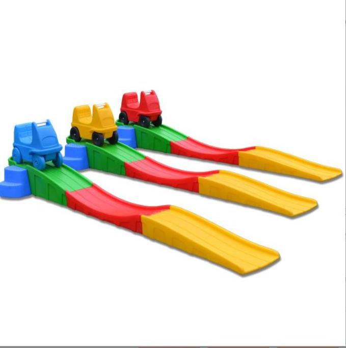 Plastic car roller coaster toddler car