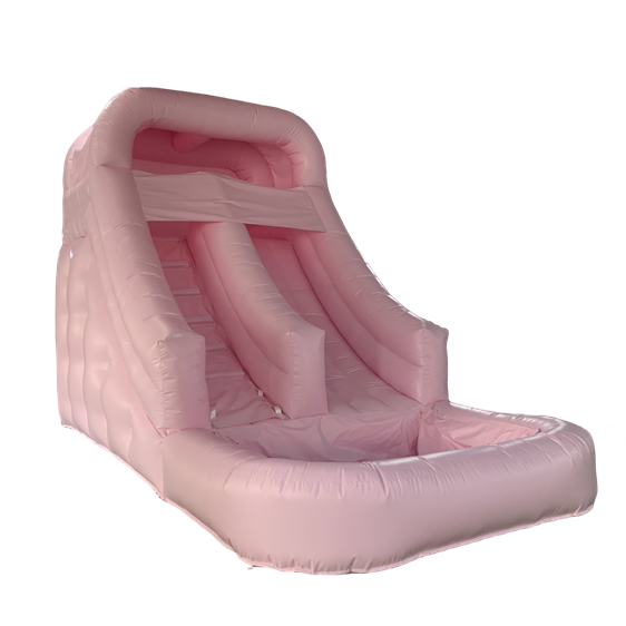 commercial white PVC 20F inflatable water double slide Inflatable Bouncy slide for kids