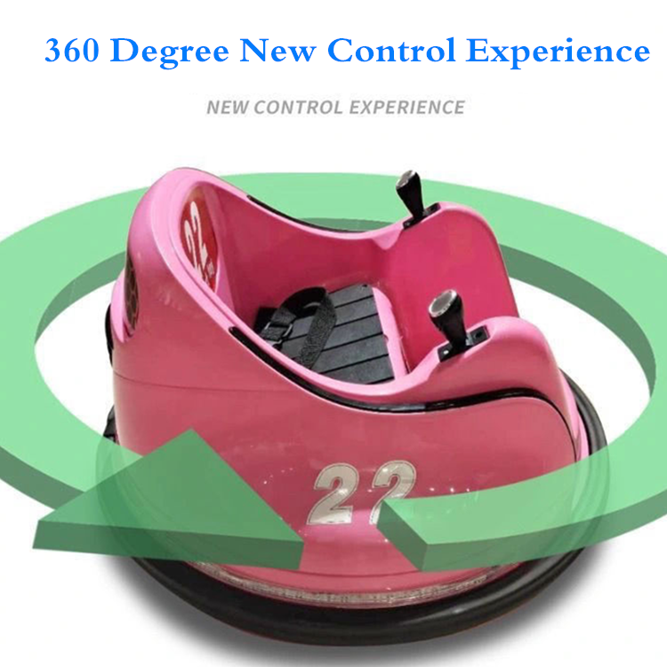 High Quality remote control plastic kids electric bumper cars Music 360 Spin baby electric bumper car LED Light  kids bumper car