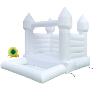 Amazing Quality white PVC cheap inflatable bouncing castle wedding birthday Party kids adult white castle bounce house 16x16