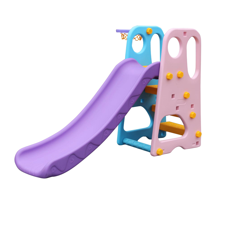 Indoor Playground Stair Swing white kids slide swing climber Strong Material plastic slide for kids Cute Design purple slide