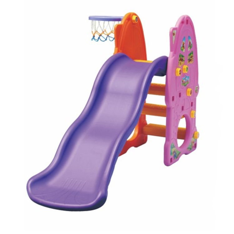 Indoor Playground Stair Swing white kids slide swing climber Strong Material plastic slide for kids Cute Design purple slide