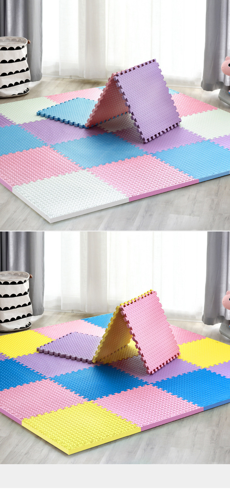 waterproof baby play floor Interlocking tatami eva foam puzzle mat for kids soft eva