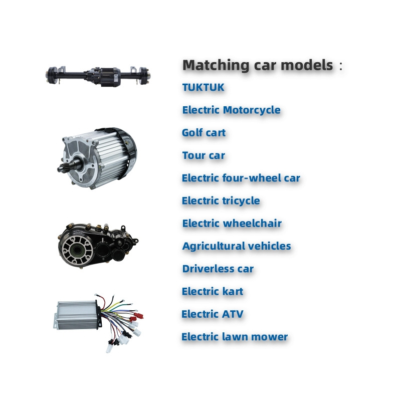 Electric kart motor with differential electric kart rear axle kart oil modification electric kit