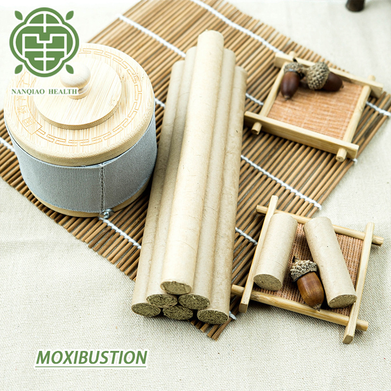 Nanqiao Health Wholesale Aromatic Dispelling Cold Dehumidifying and Warming The Palace Moxibustion Sticks Moxa Roll Sticks