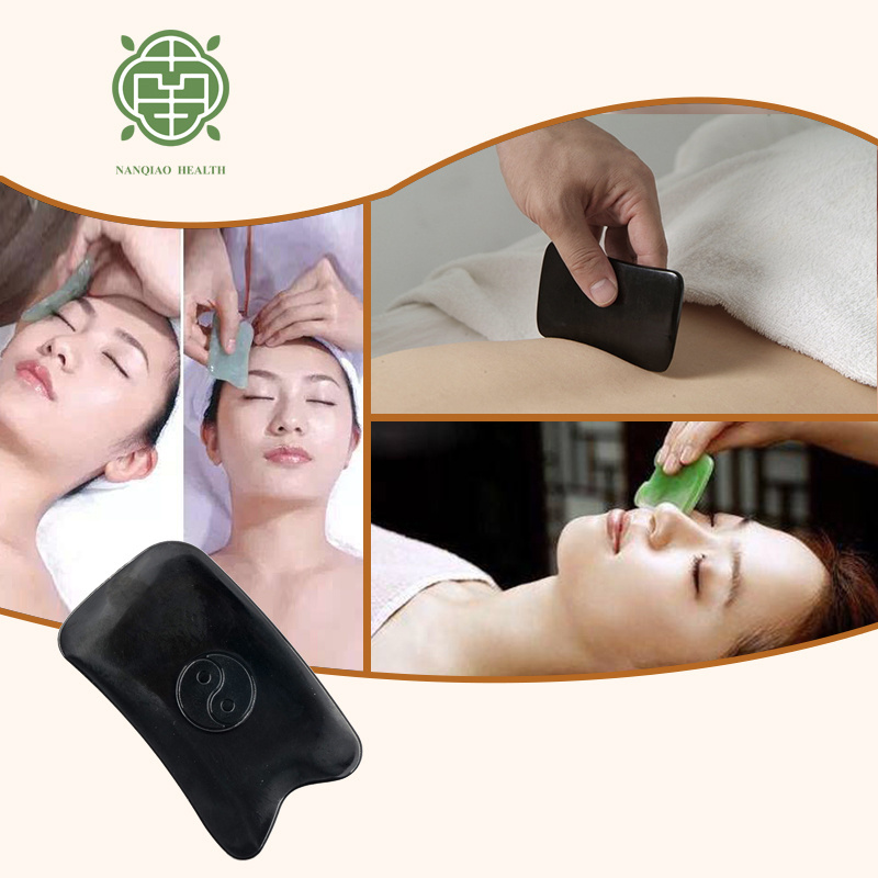 Nanqiao face oil gua sha gua sha heart hole tiger eye gua sha