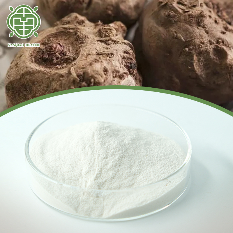 Nanqiao 100% Natural and Organic Rich in Dietary Fiber Low-Calorie Konjac Powder with Glucomannan 45%-95%