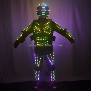 Wholesale Cheap Performance Stilt Costumes Nightclubs Party Props Handmade High Quality Fabrics Colorful Luminous LED Costumes