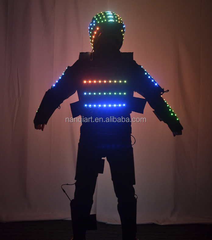 Wholesale Cheap Performance Stilt Costumes Nightclubs Party Props Handmade High Quality Fabrics Colorful Luminous LED Costumes