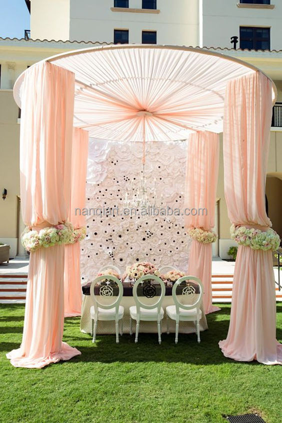 Hot Sale Event Wedding Party Decor Props Adjustable 3M Dome Aluminium Pipe And Drape Backdrop Stand Kit Flowers Display Stand