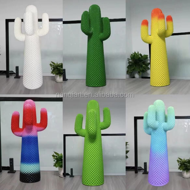 Nanchi Art New Design Handmade Resin Crafts Indoor Outdoor Decoration Props Artificial Life Size Fiberglass 90 CM Cactus Statues