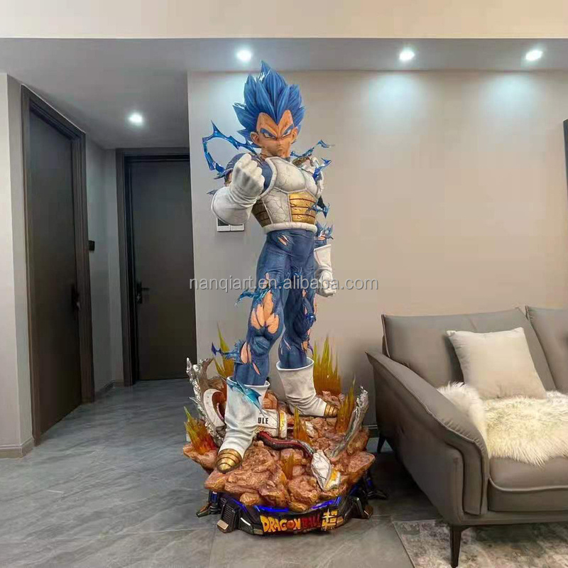 Custom Anime Figure Resin Sculpture Dragon Ball Figure Goku Statue Ultra Instinct Goku Statue Life Size Anime Figure