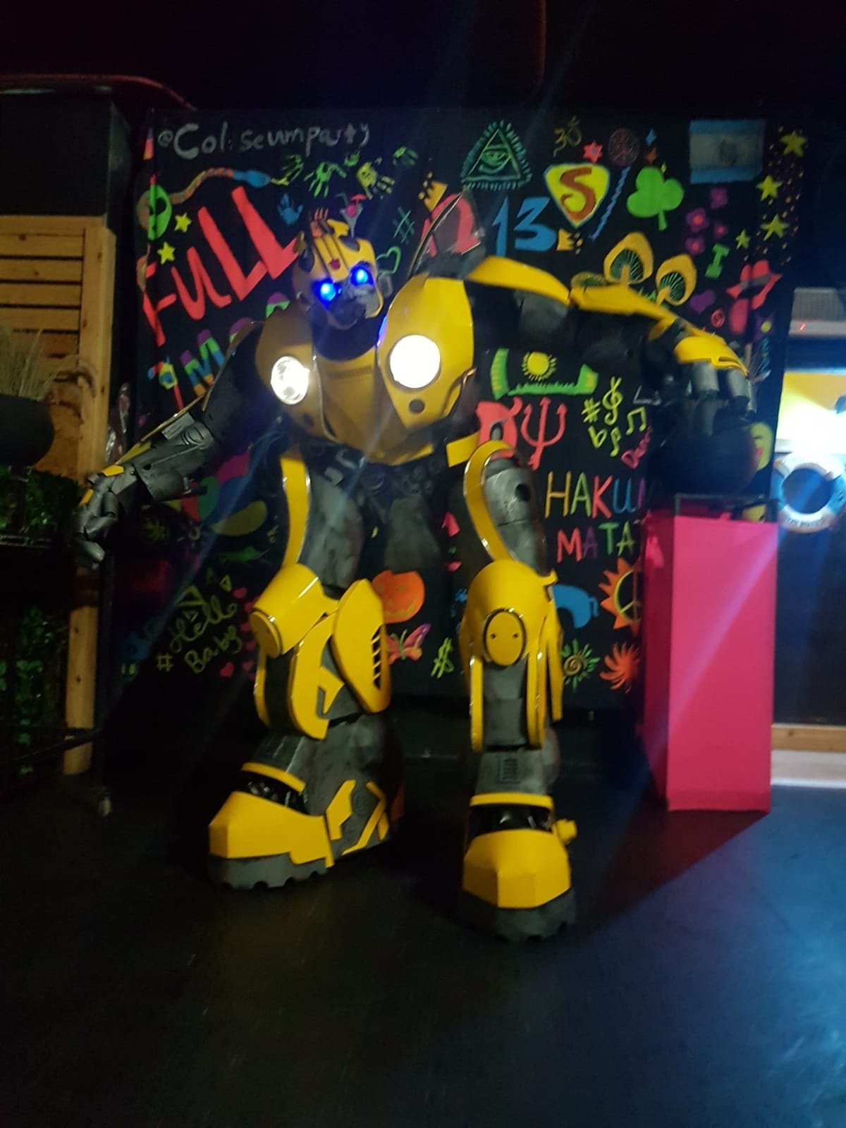 Animatronic Model Performance Wear Adult Size Robot Costume Event 2.7M Tall Cosplay Costumes With Microphone Speaker LED Light