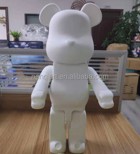 Nanchi Wholesale Cheap High Quality 70cm White Vinyl Bearbrick 1000% Hot Sale Home Decor Statue Art Collection Bearbrick Toys