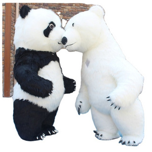 Business Promotion Handmade Animal Inflatable Panda Costume Attractive Hot Sale Cosplay Polar Bear Suits for Performances