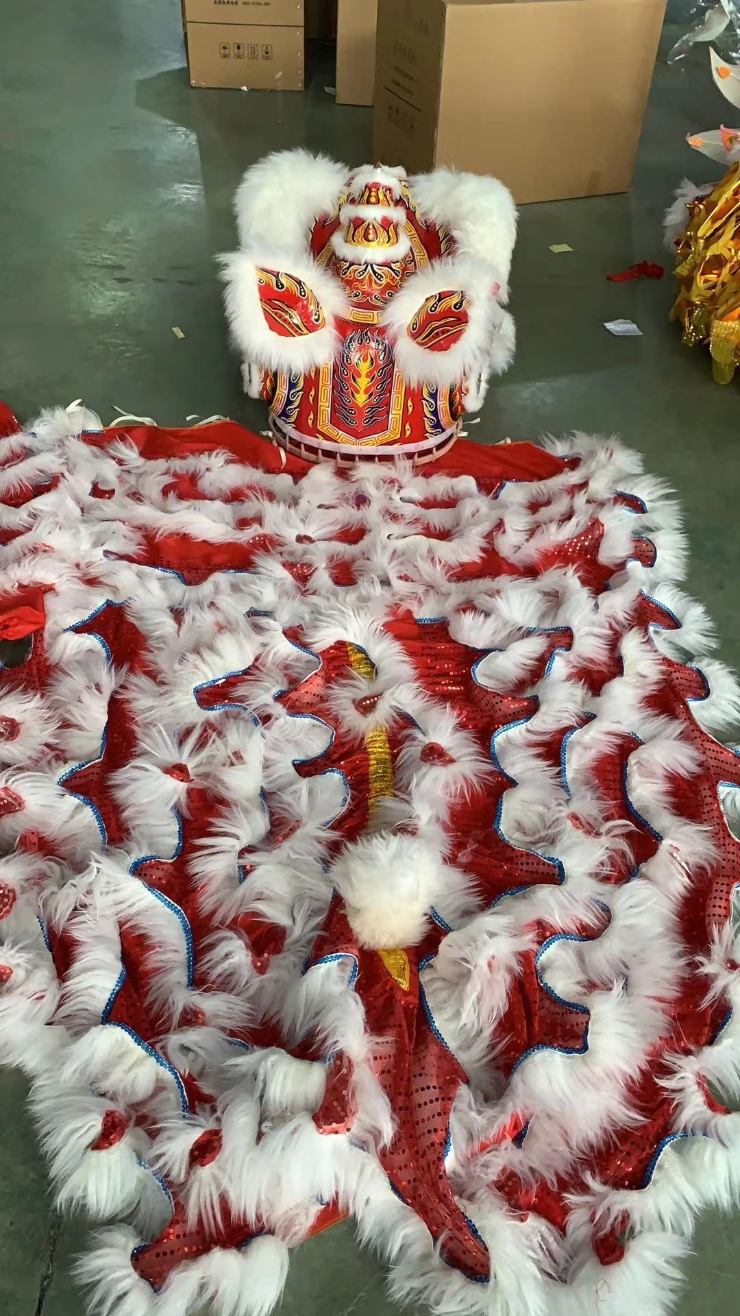 Chinese Culture Lion Dance Costume Normal Size for Adult Two-Person Performance Part of Chinese Performance Wear