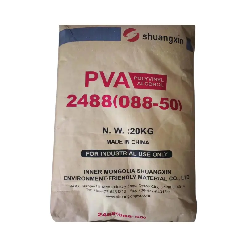 Polyvinyl Alcohol Pva 2488 2688 Powder SHUANGXIN cheaper price PVA 088-50 WANWEI for glue and construction