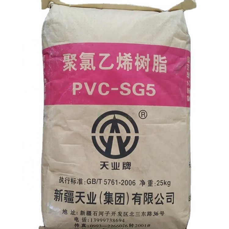 Polyvinyl Chloride PVC Resin SG5 Powder Plastic Raw material k67 PVC Resin Powder SG-5 Lower Price