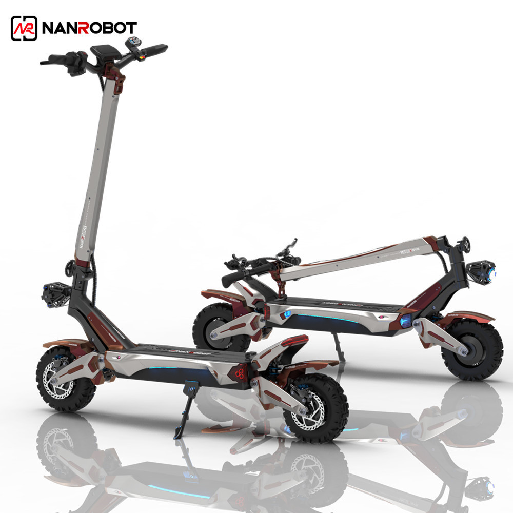 2023 New Product Nanrobot N6 2000w Dual Motors Off Road Tires Two Wheels Fast Electric Scooter For Adults