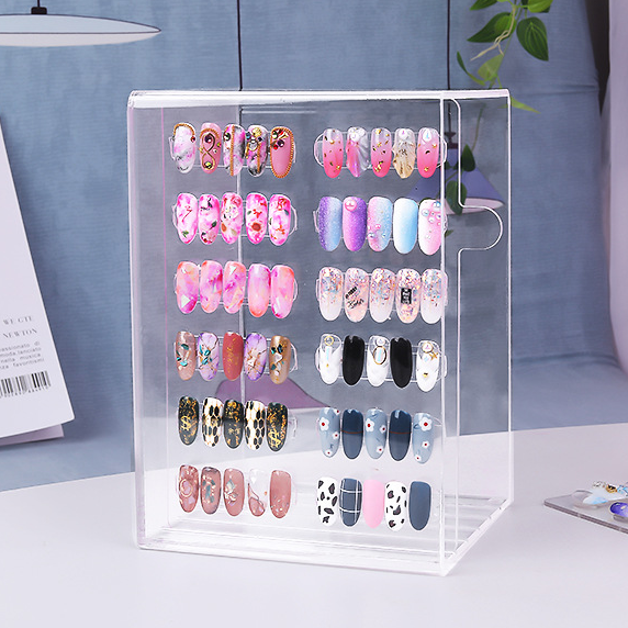 Transparent  Molding Manicure Display Acrylic Showing Stand