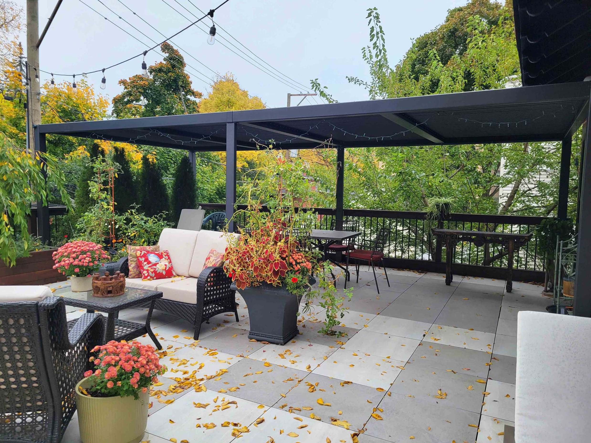 Waterproof Louver Roof System Kits With Electric Blinds wrought iron pergola Garden Bioclimatic Aluminium Pergola Gazebo