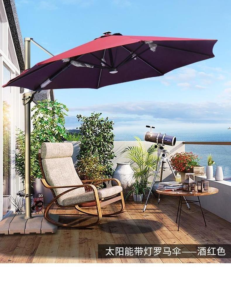 3M 4M 5M 6M Customized Spain Solution Dyed Fabric Patio Summer Garden Cover Outdoor Umbrella For Beach