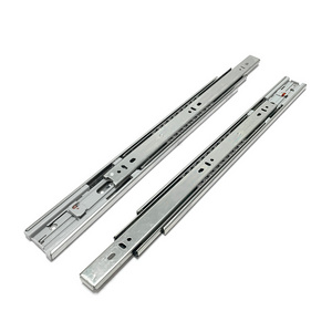 Furniture 45mm rail drawer telescopic slide roller cabinet slide drawer soft close push to open drawer slides